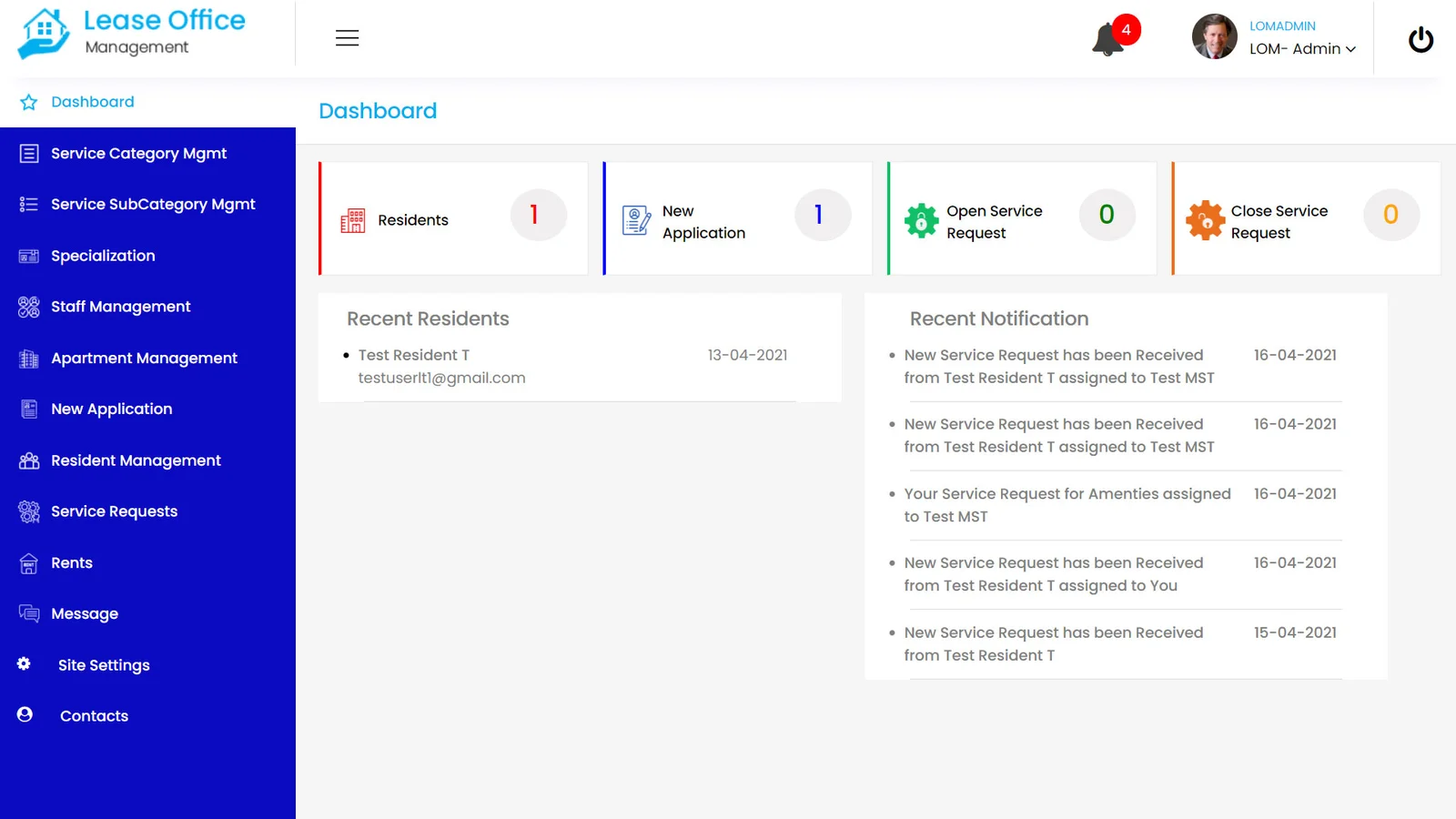 Lease Office Management Software