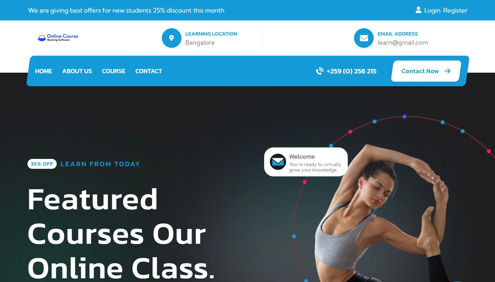 Online Course Booking Website