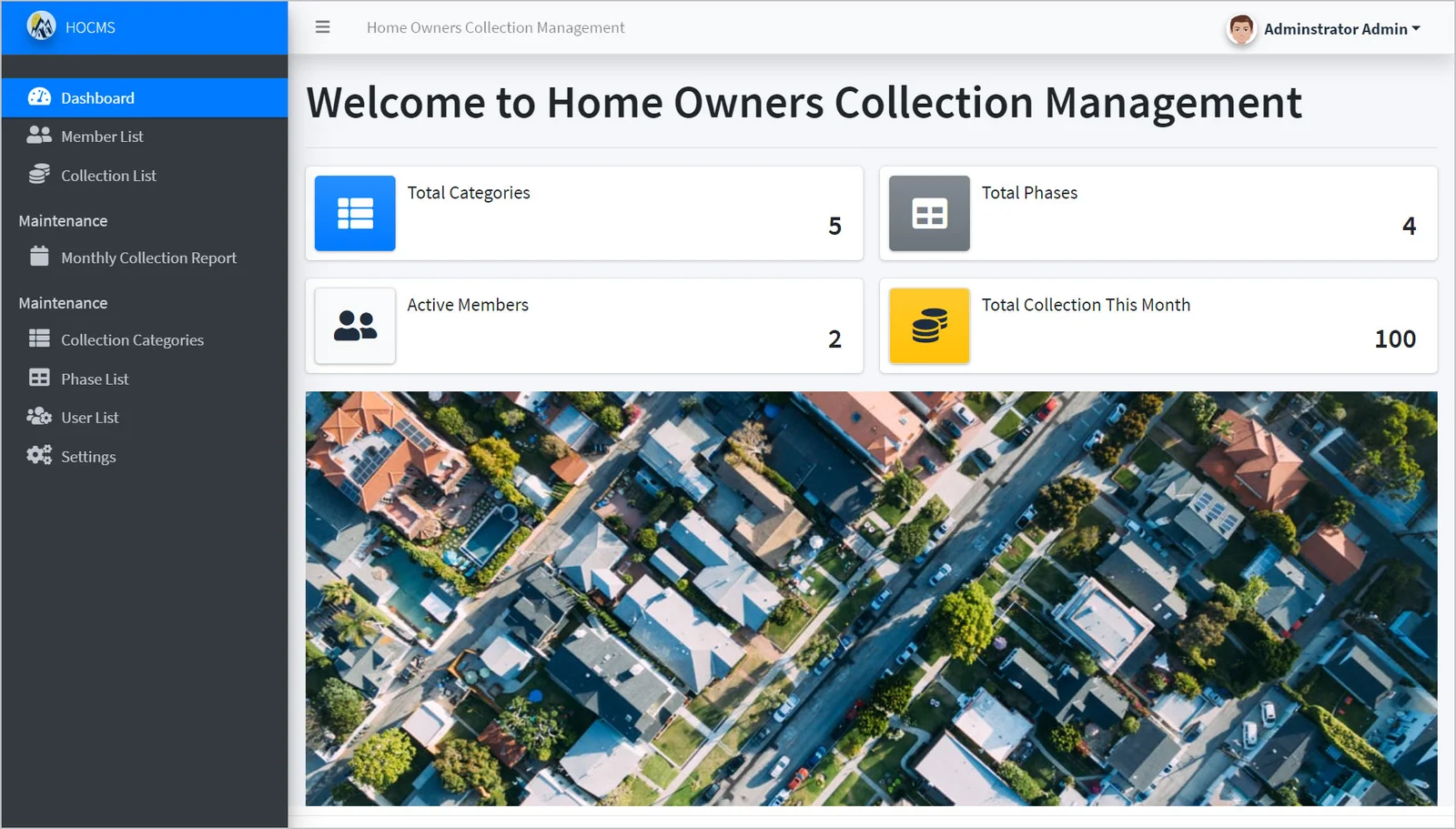 Homeowners Fee Collection Software