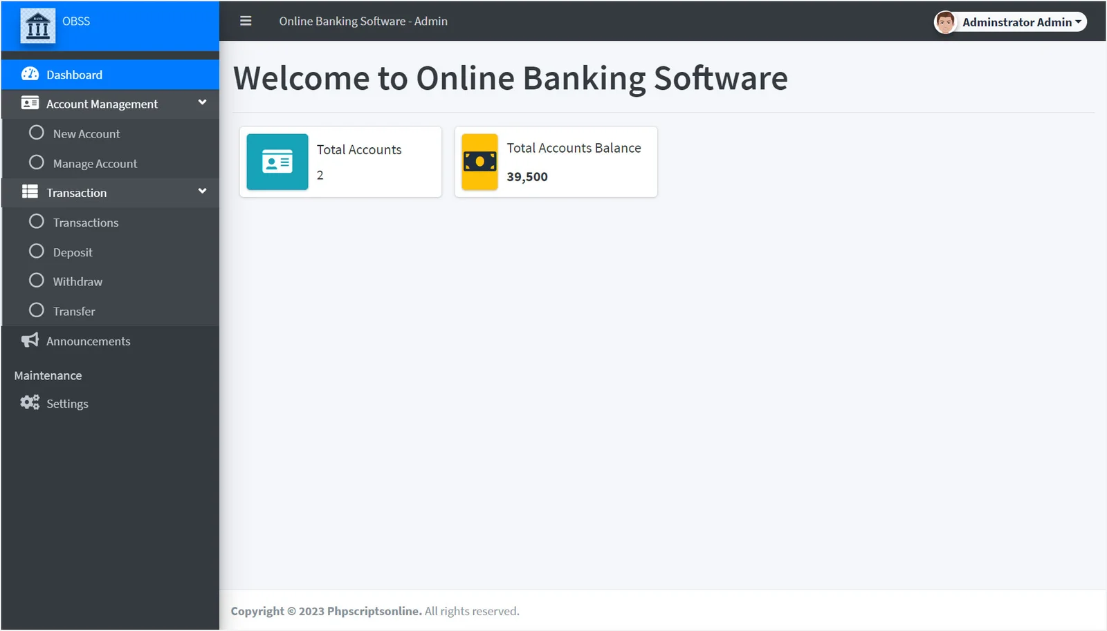 Online Banking Software
