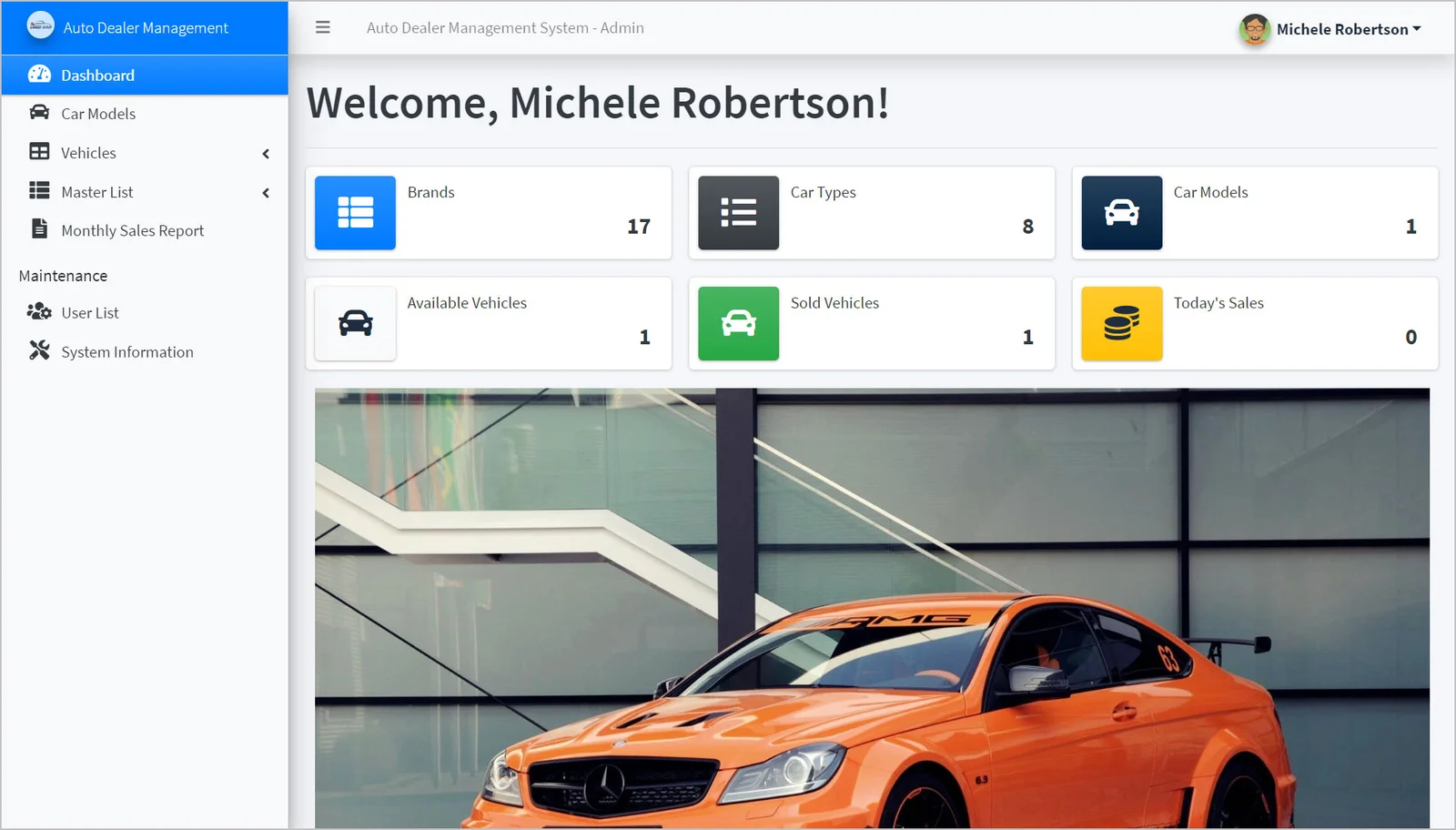 Auto Dealer Management Website