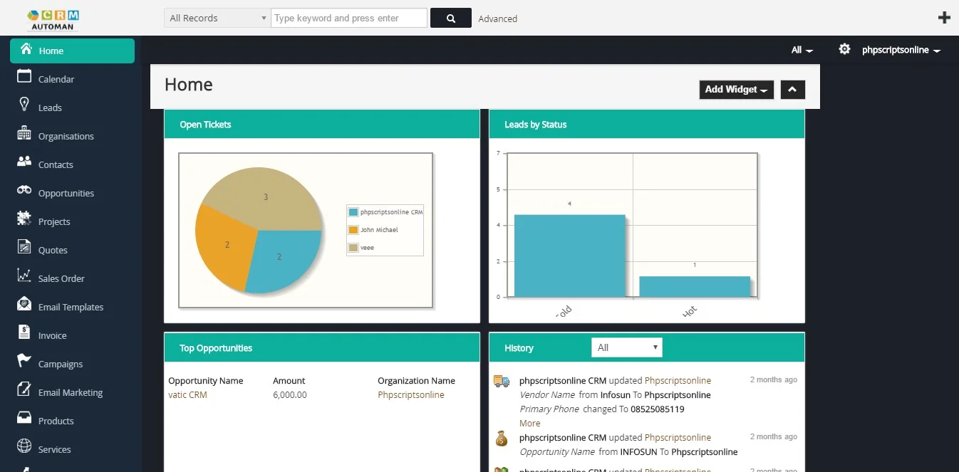 Automan CRM Software