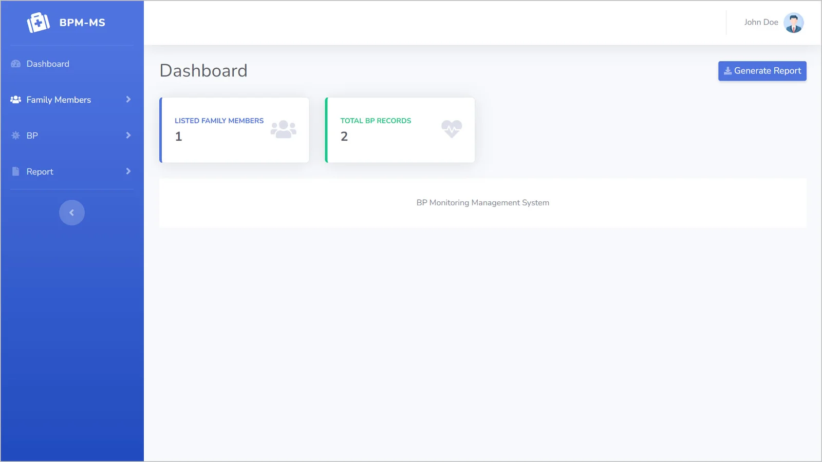 BP Monitoring Software