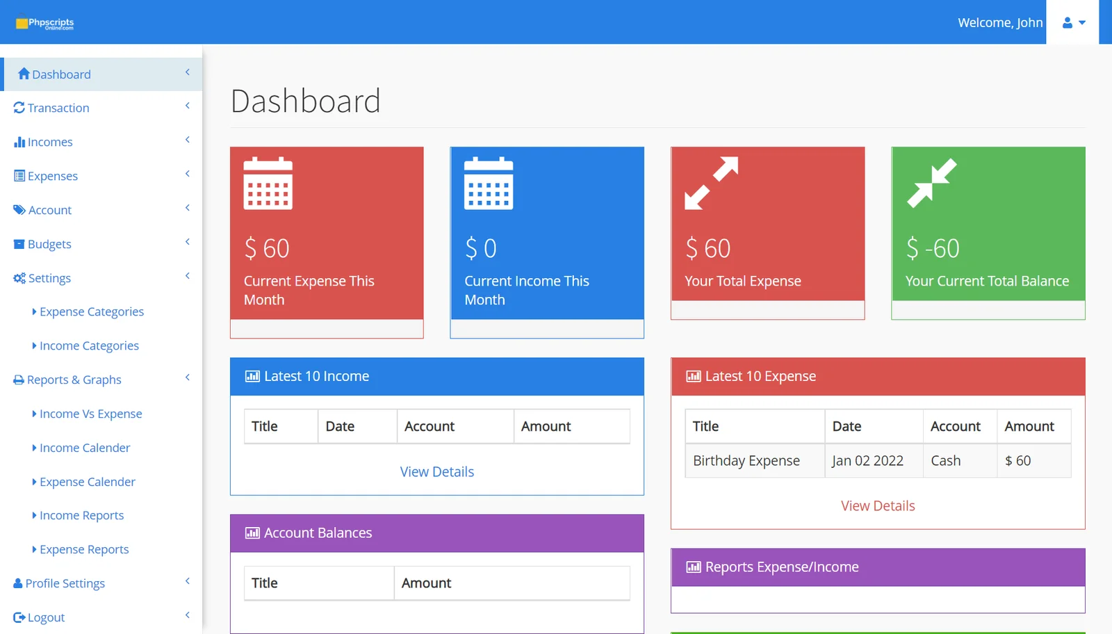 Budget Planner Management Software