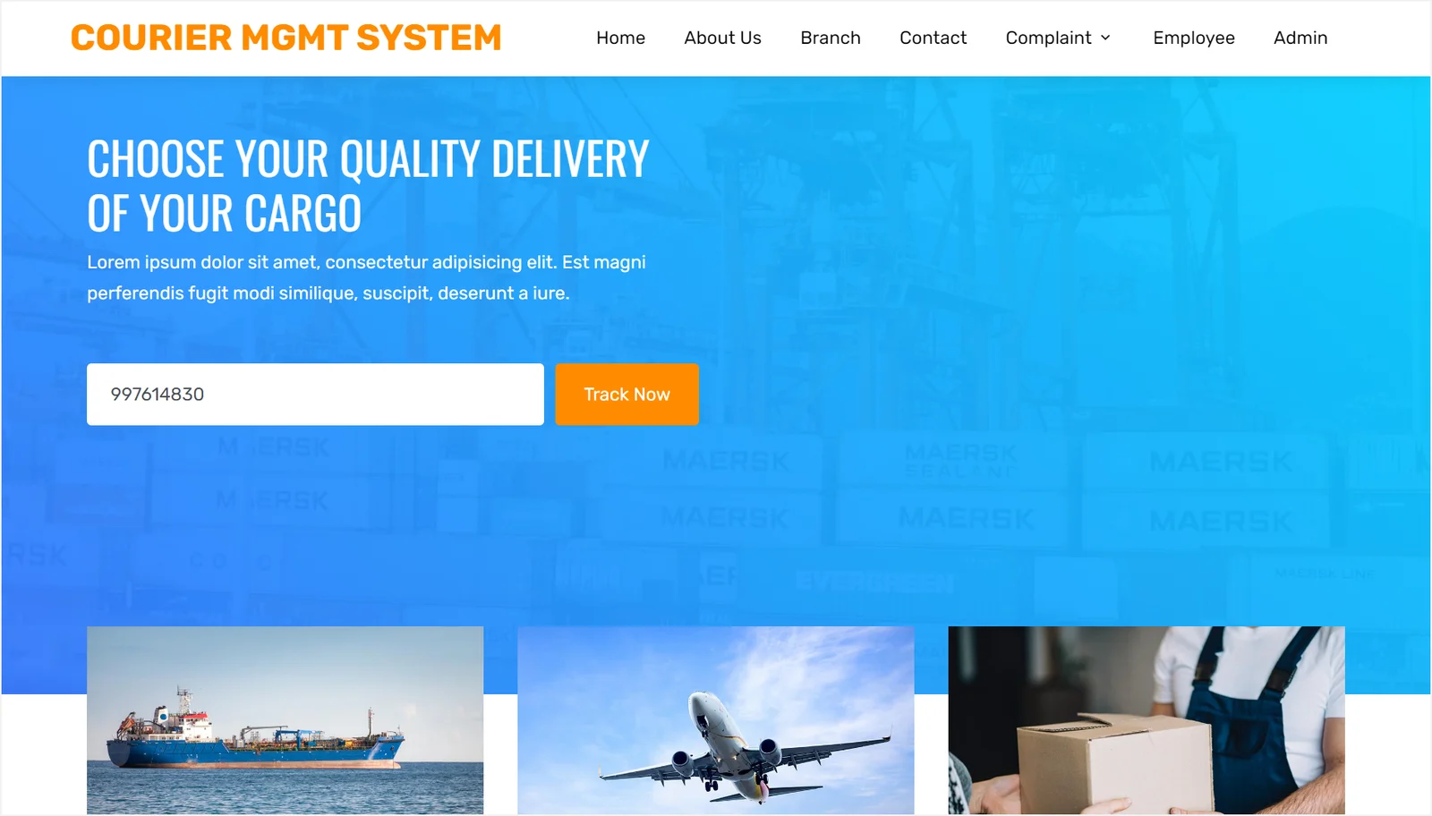 Courier Office Management Software
