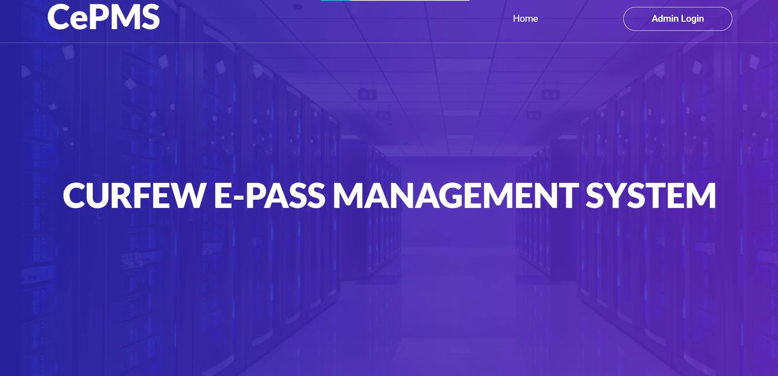 Curfew ePass Management Website