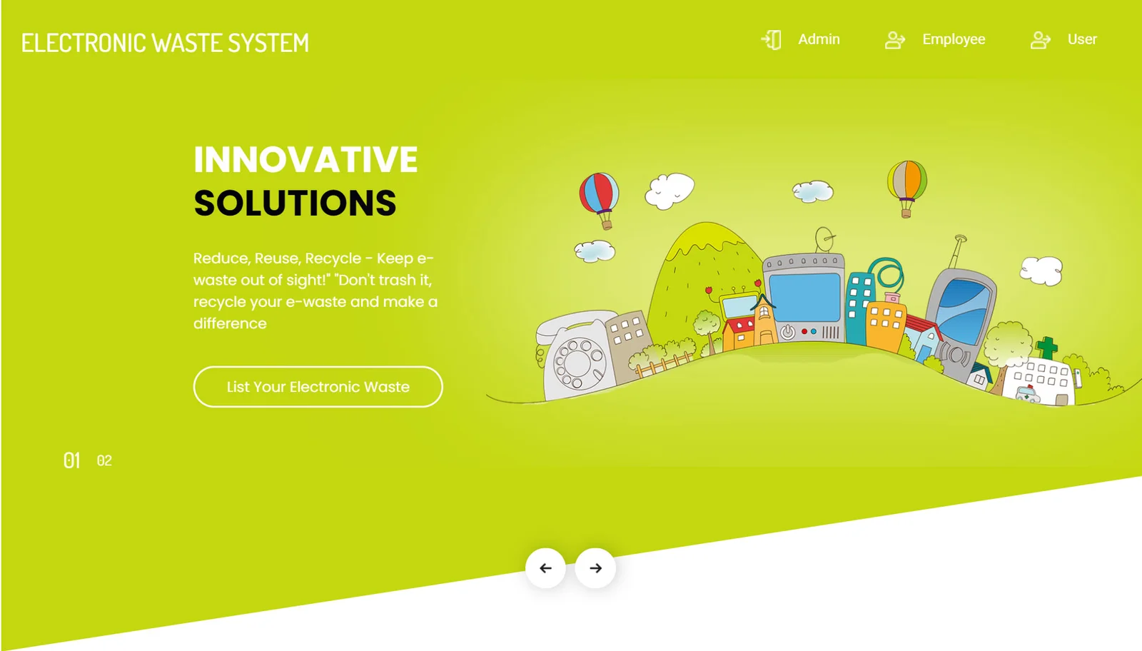 Electronic Waste Management Website