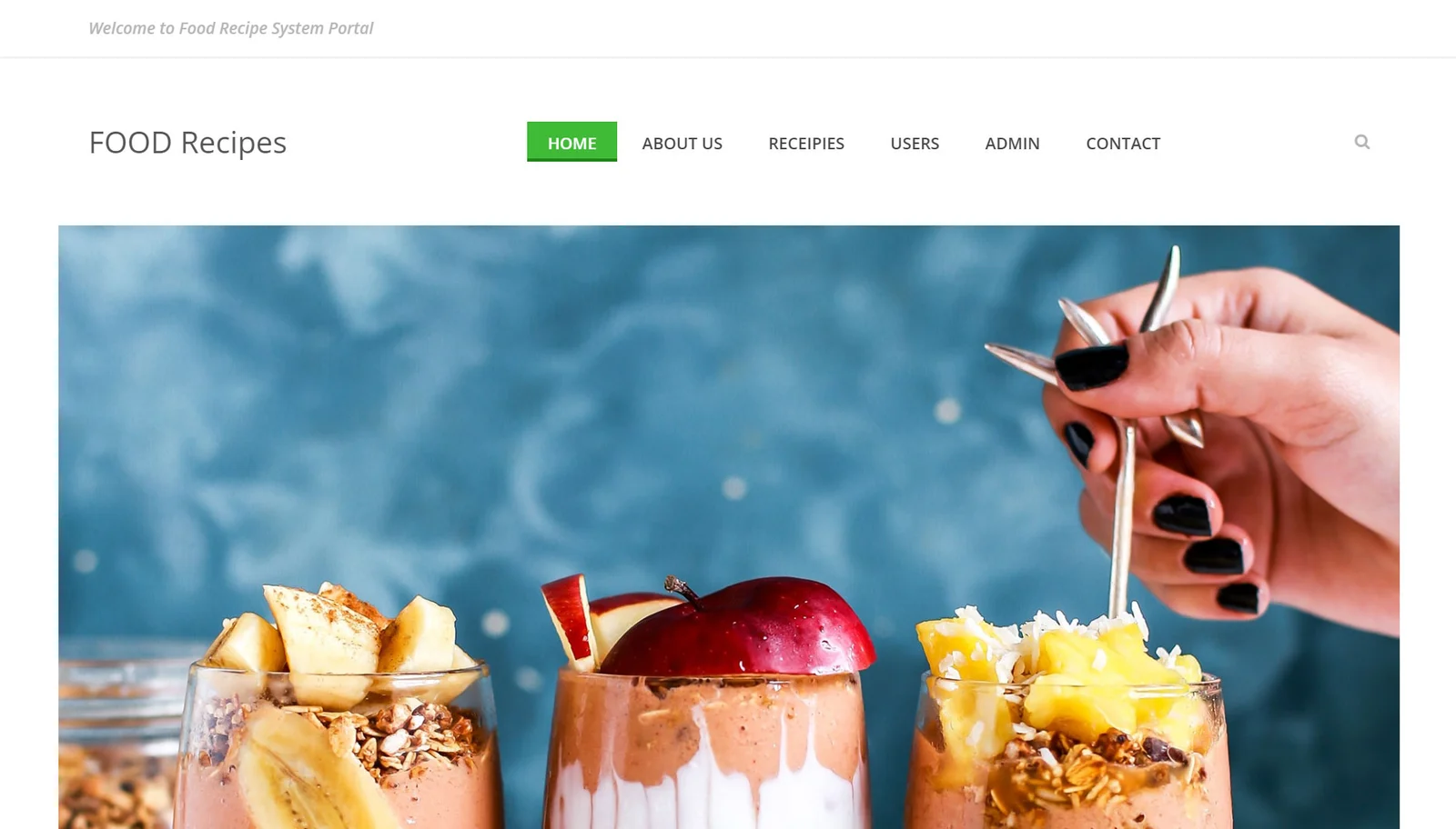 Food Recipe Portal