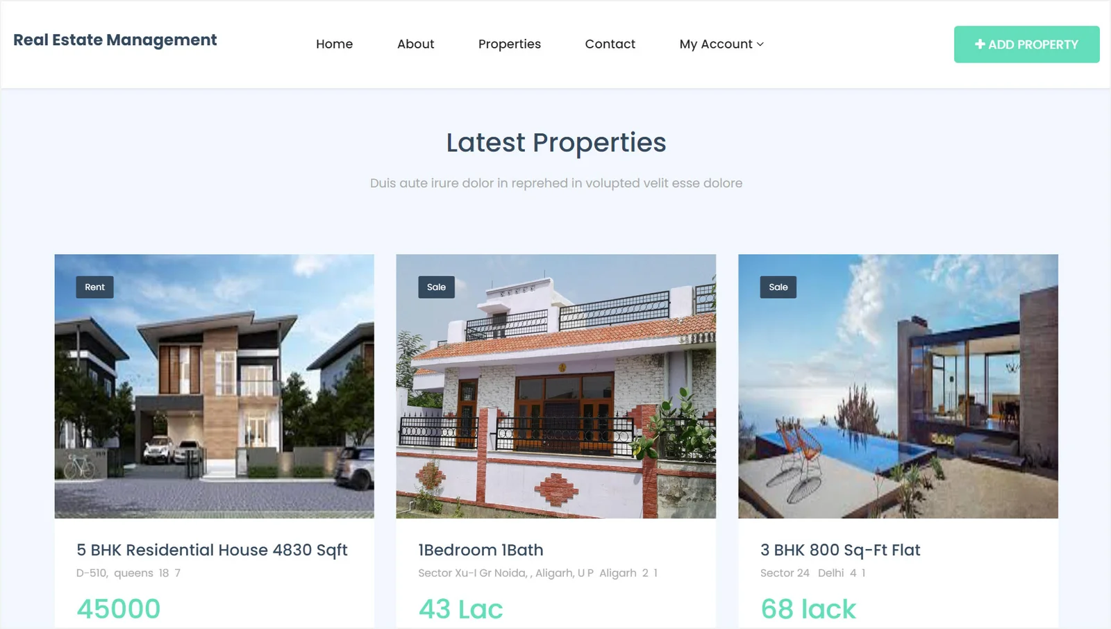 Online Real Estate Management