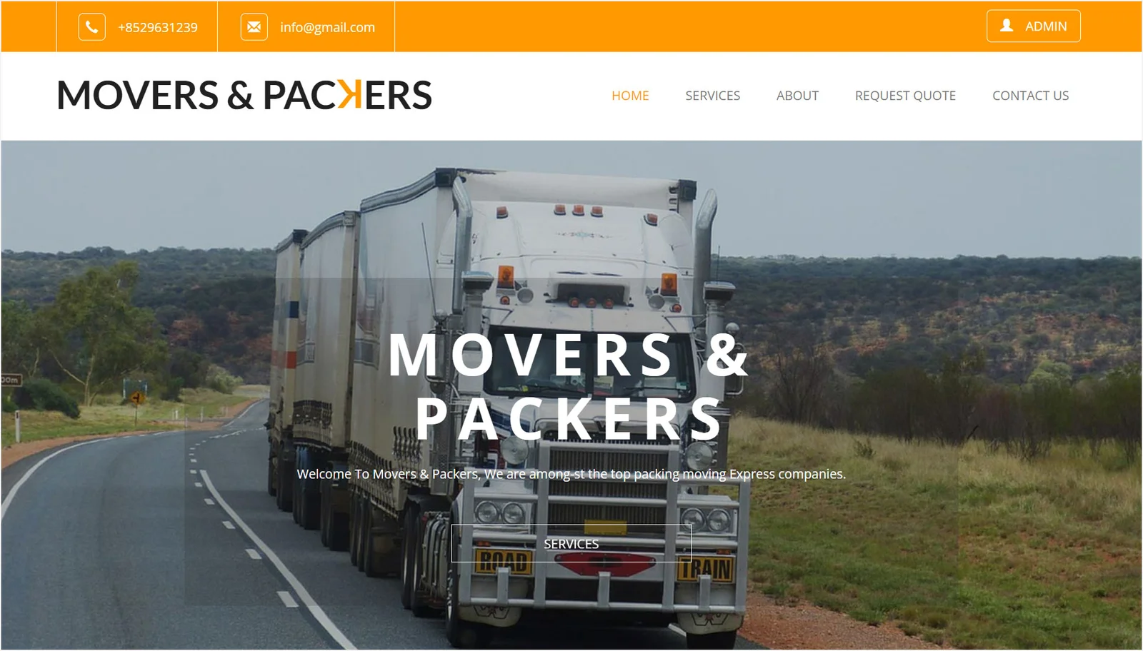 Packers Movers Management Website