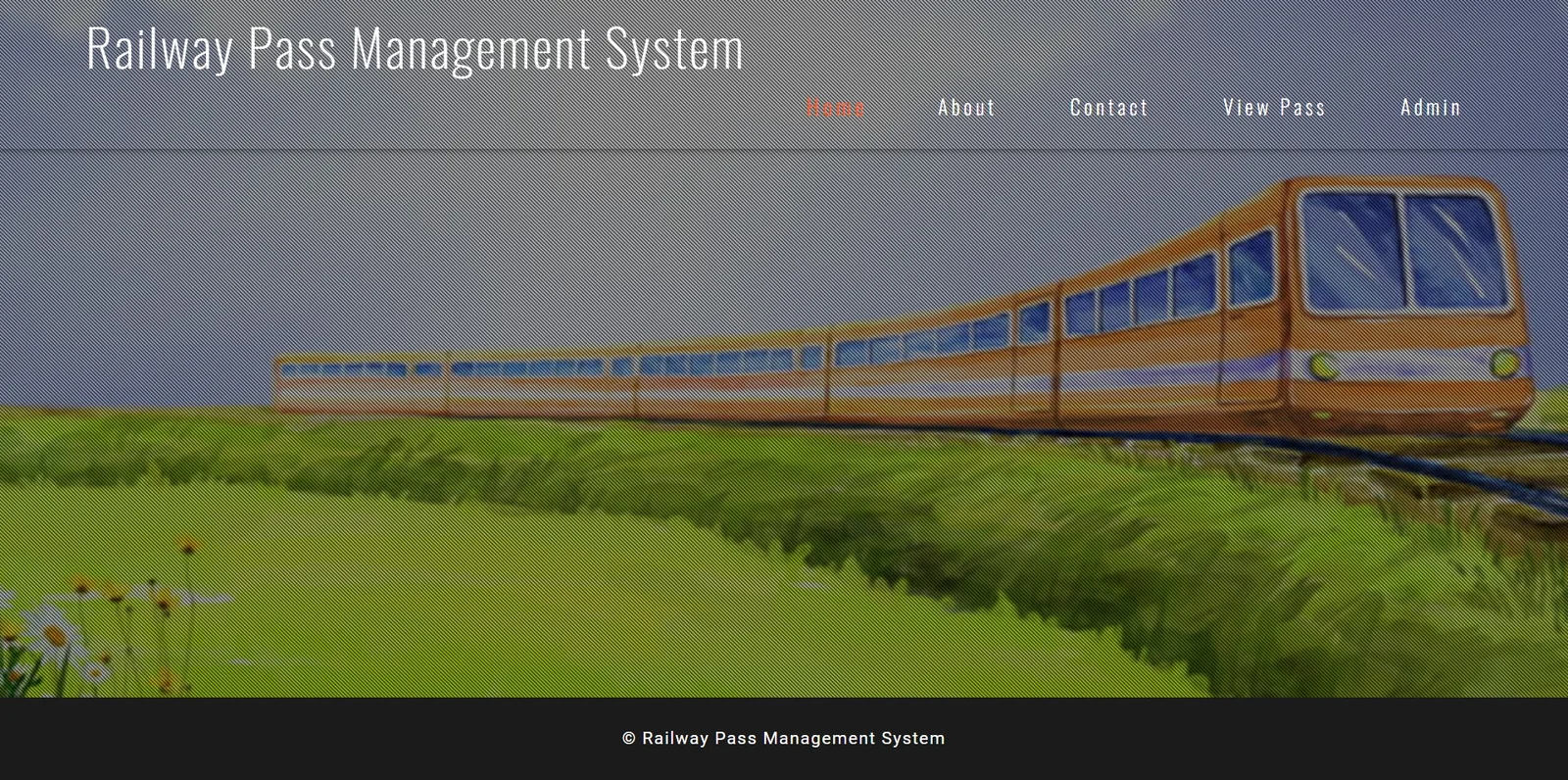 Railway Pass Management Website