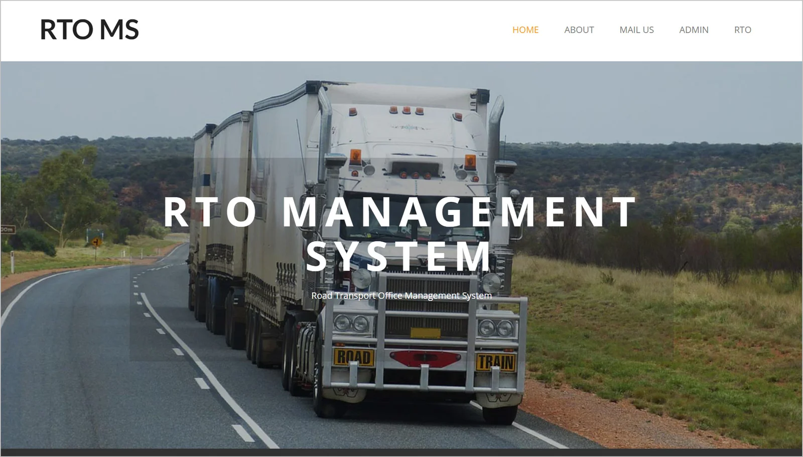 Regional Transport Office Management Website