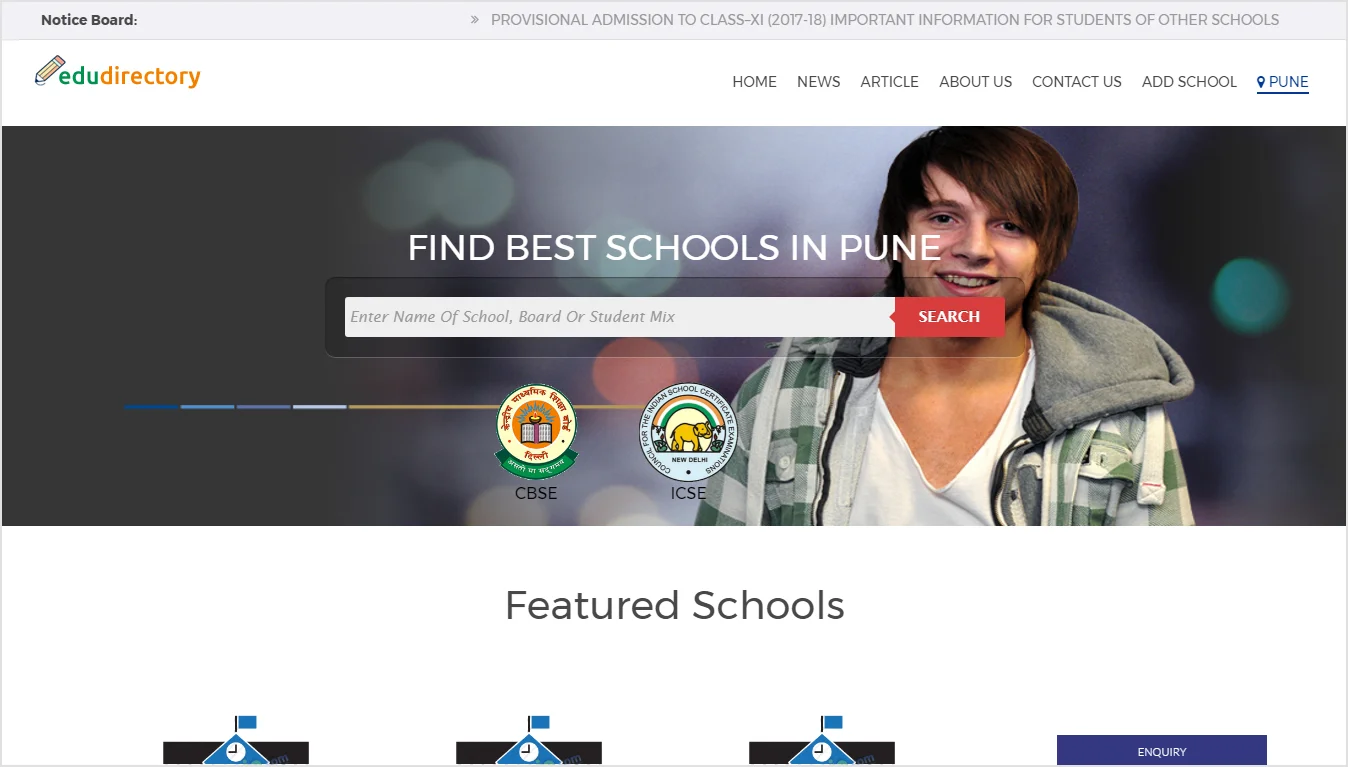School College Listing Script