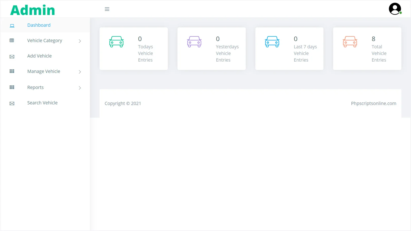 Vehicle Parking Management Portal