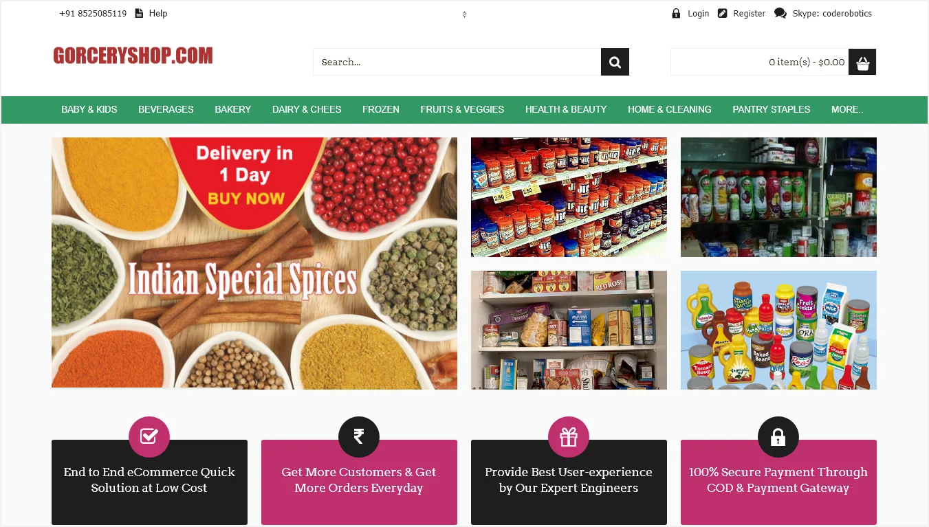 Grocery Shop Ecommerce