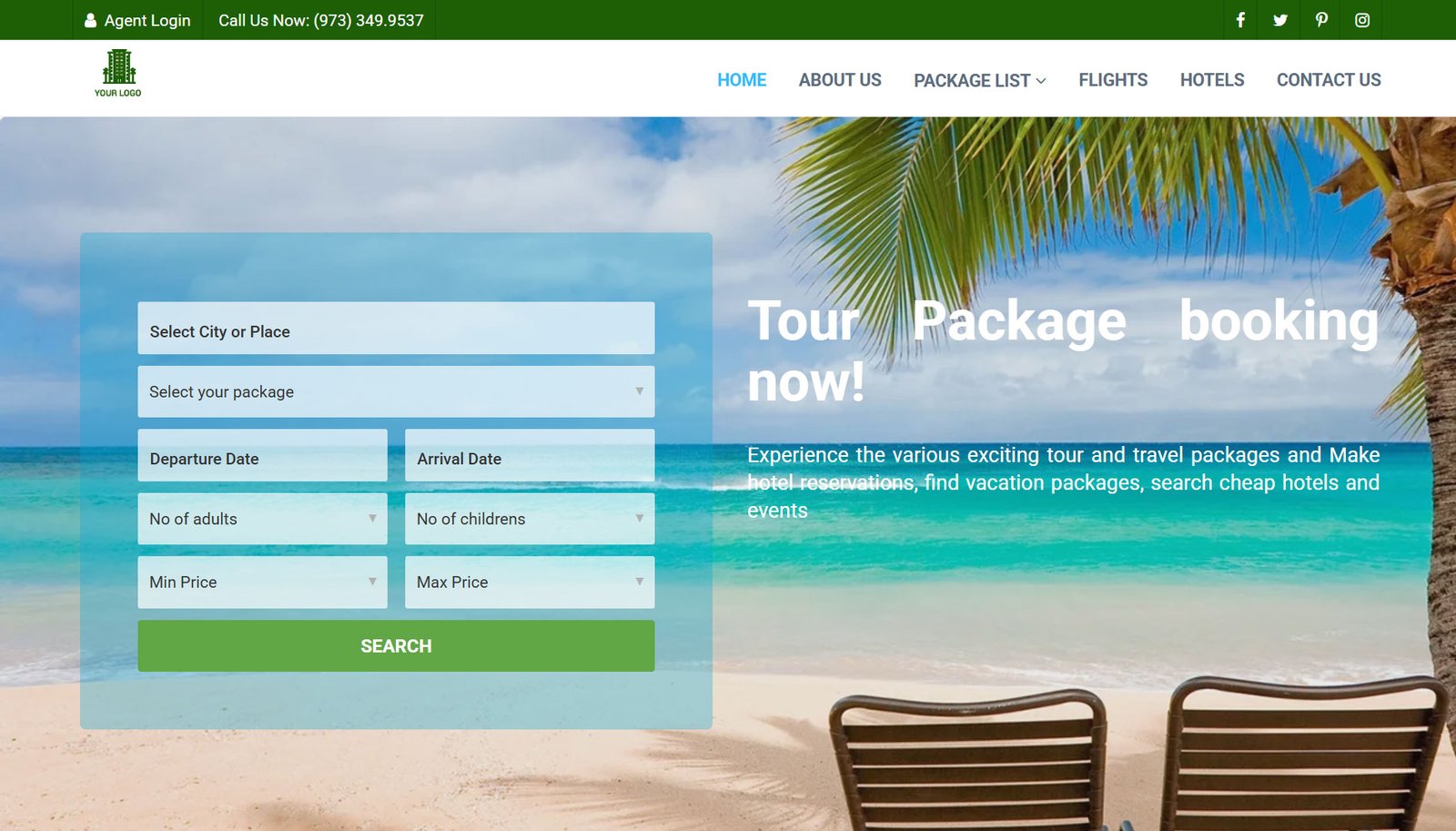 Tour Package Booking Website