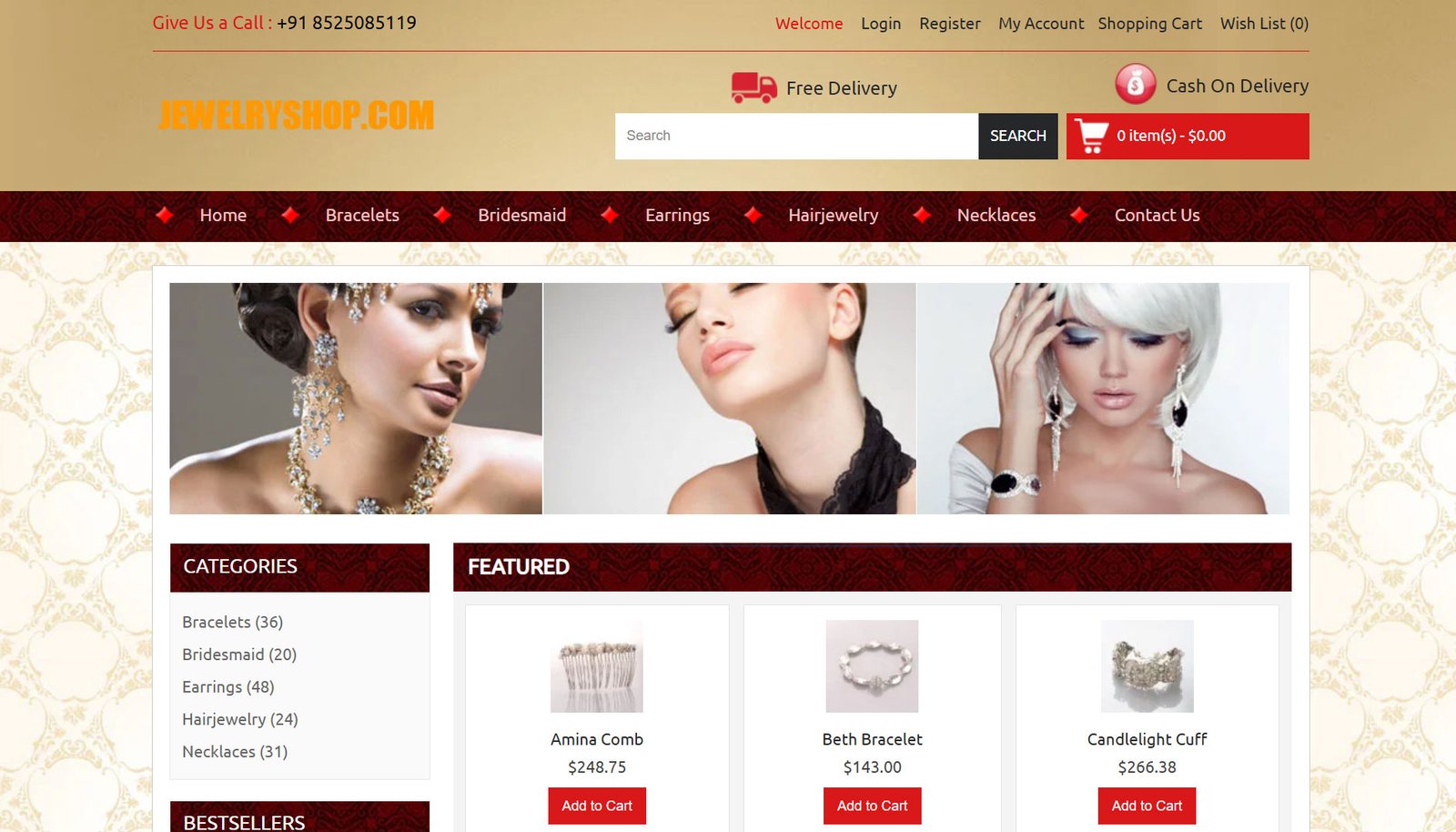 Jewellery Shop Ecommerce Script
