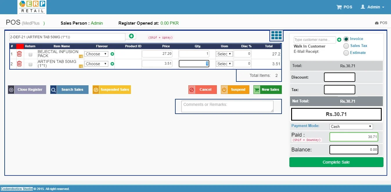 Advanced Point Of Sale