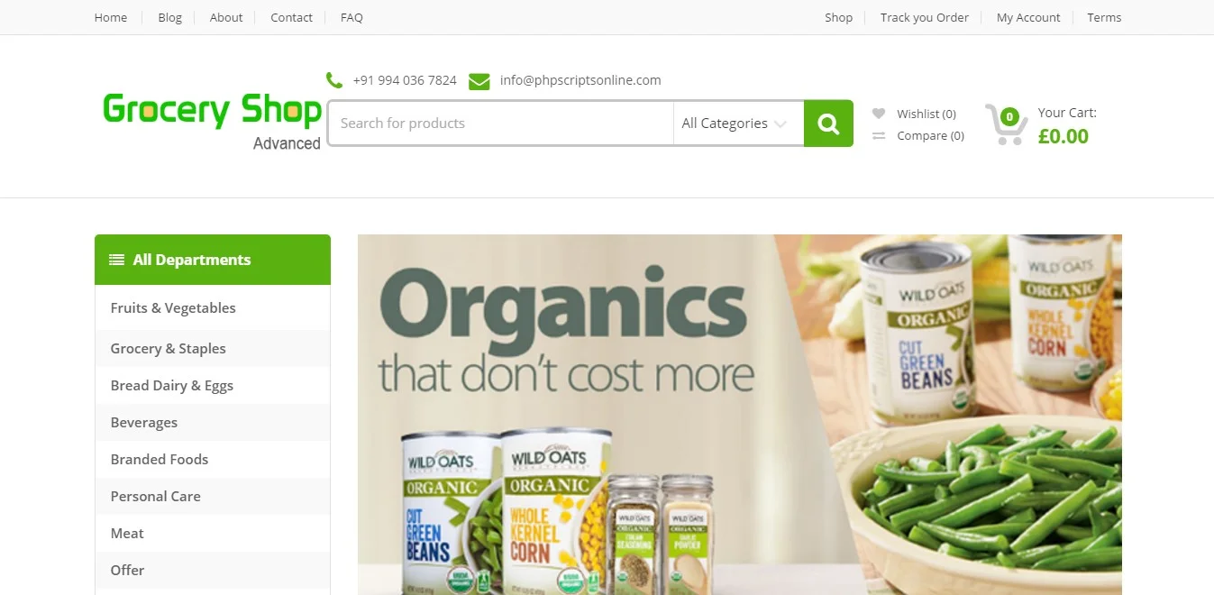 Grocery Shop Ecommerce Website
