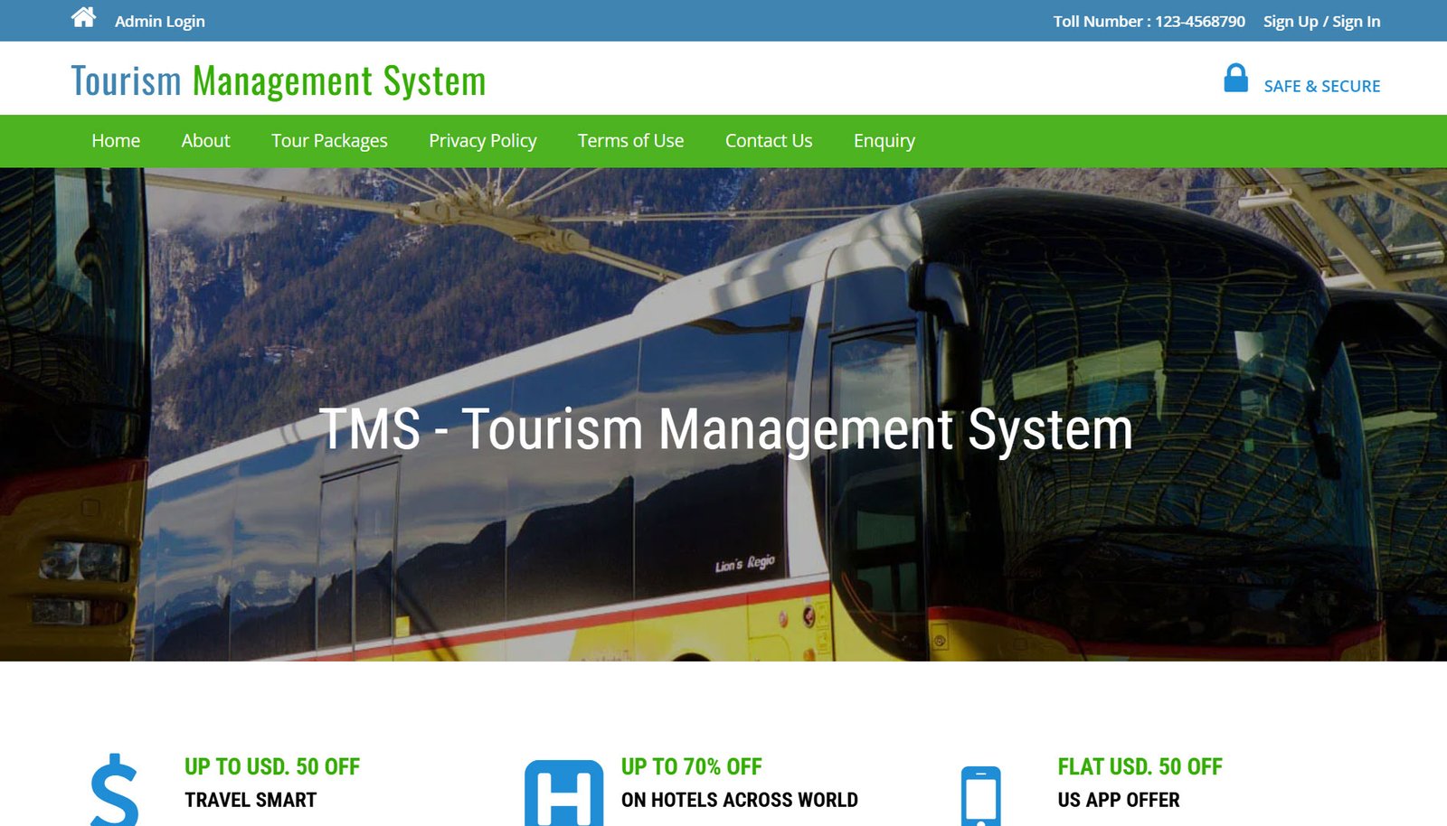 Tour Operator Management Website