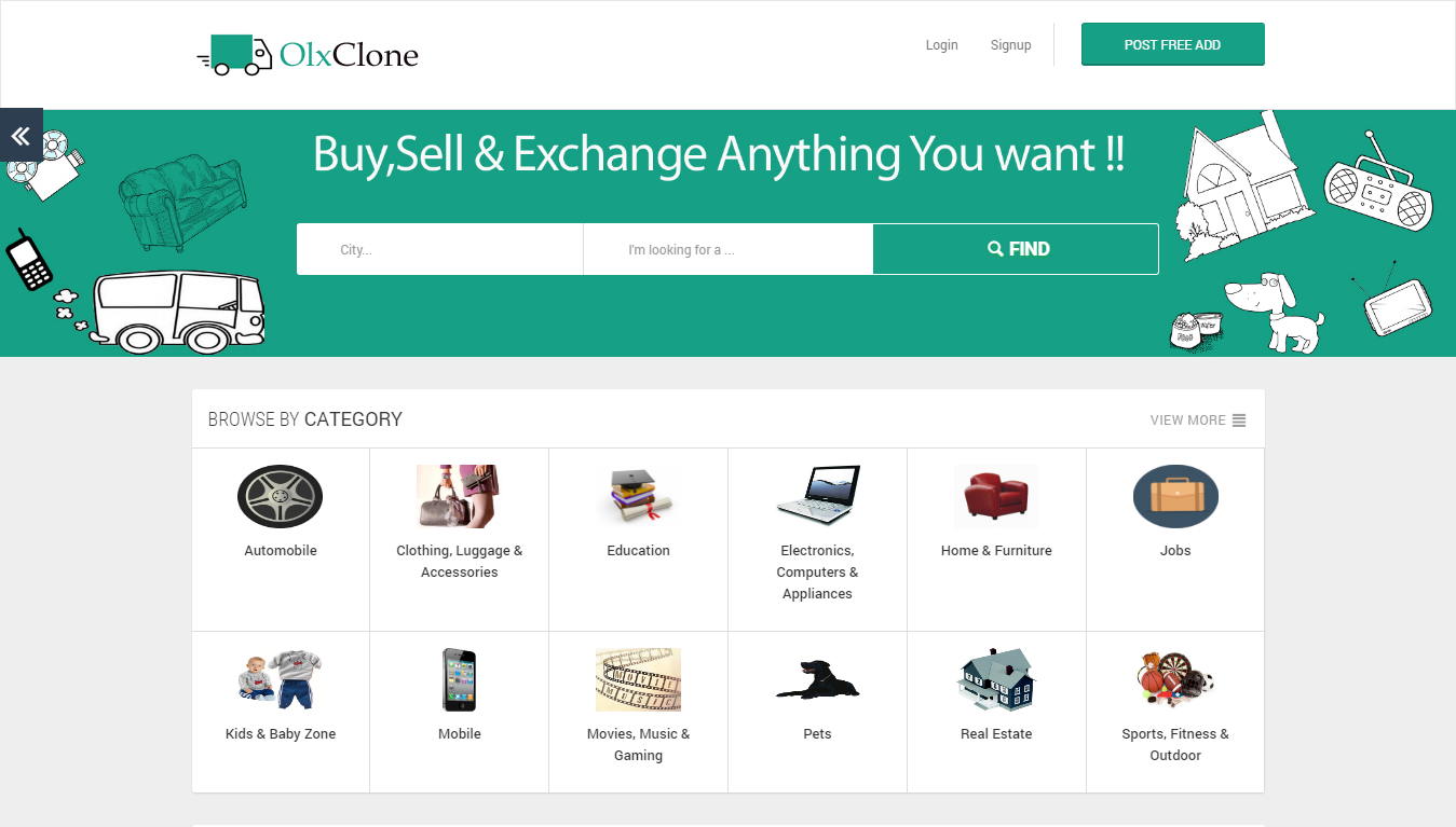 GitHub - shivraj32644/Olx-Clone: Build an Olx.com clone within 7 days with  my team of 5 members. Our project has features such as login, signup,  Selling Page, Product Details Page, and User details