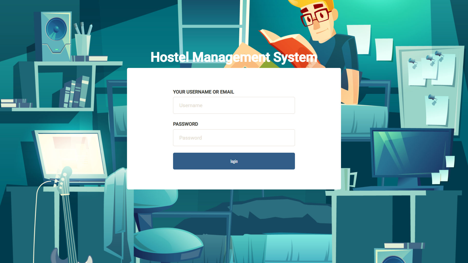 case study of hostel management system