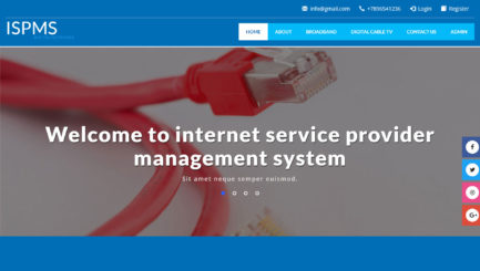 Readymade Internet Service Provider Management Project
