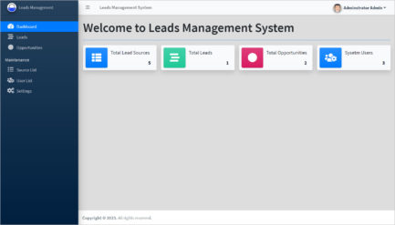 Lead Management Software Source Code