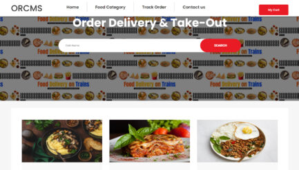 Online Railway Catering Management System using PHP and MySQL